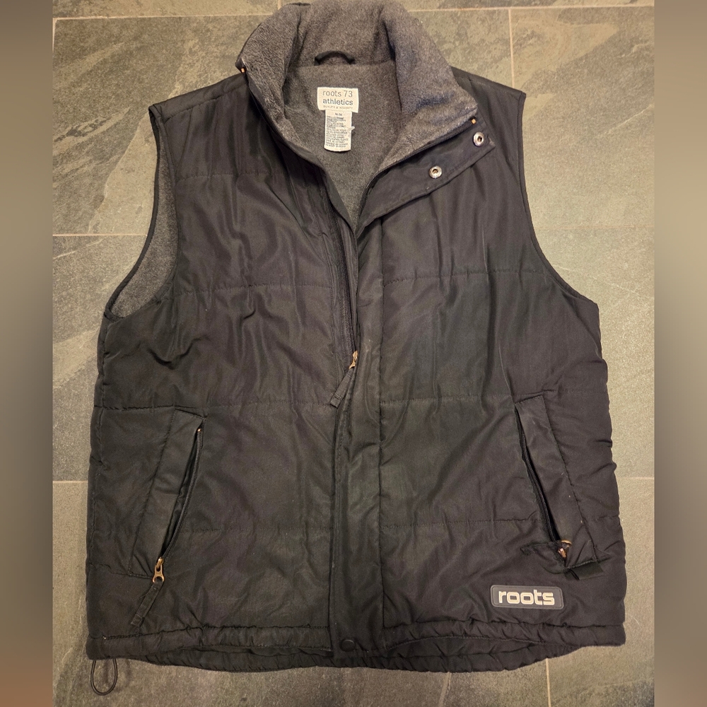 Roots Men's Black Down Vest